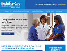 Tablet Screenshot of franchise.brightstarcare.com